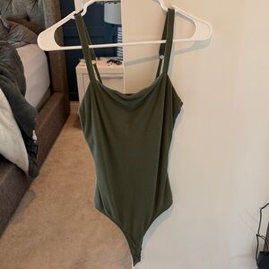 Hollister Green Ribbed Tank Top